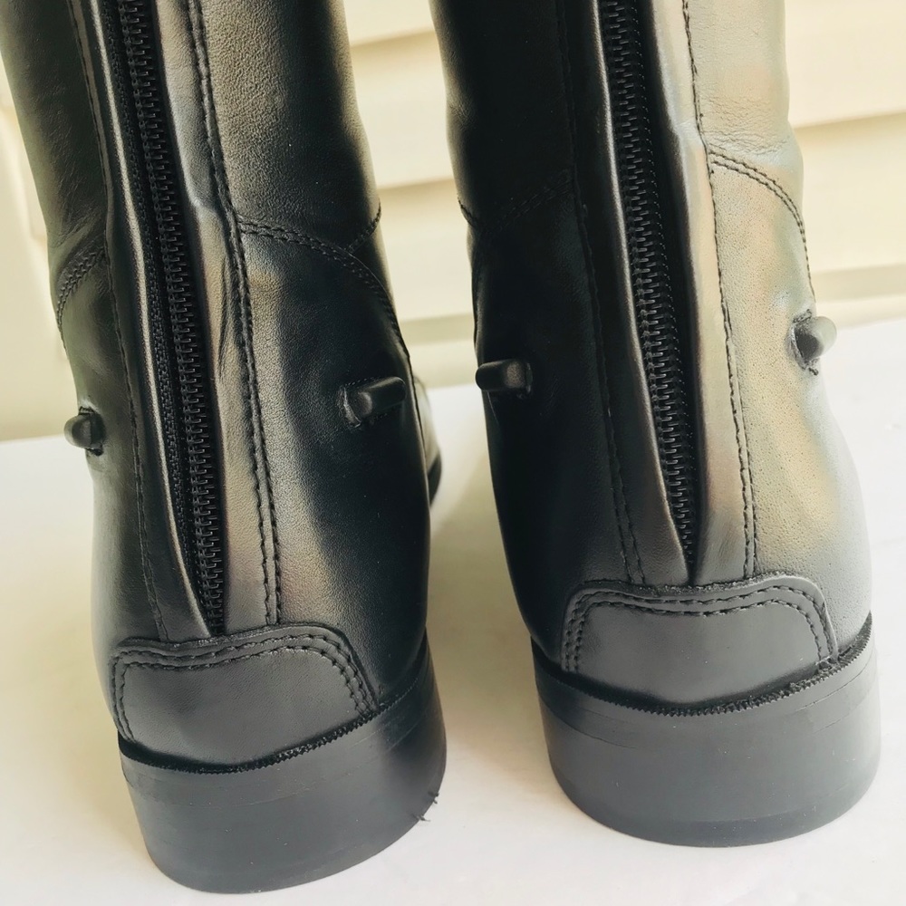 Black Equestrian Horse Riding English Tall Field Boots 38W (Womens Size 8). - Picture 5 of 16